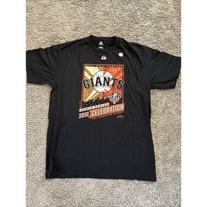 Mens 2010 World Series Champs San‎ Francisco Giants TShirt Fits Adult Large L